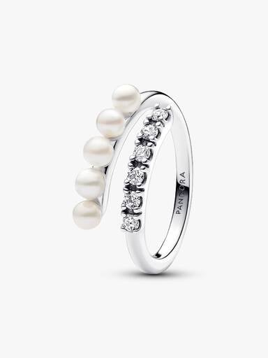 Behandlede Ferskvandskulturperler og Pavé Åben Ring