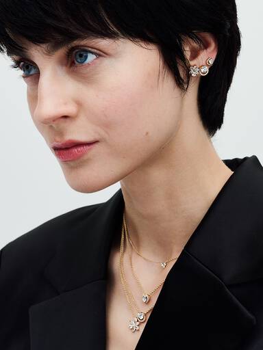 Funklende Hjerte Collier-Halskæde