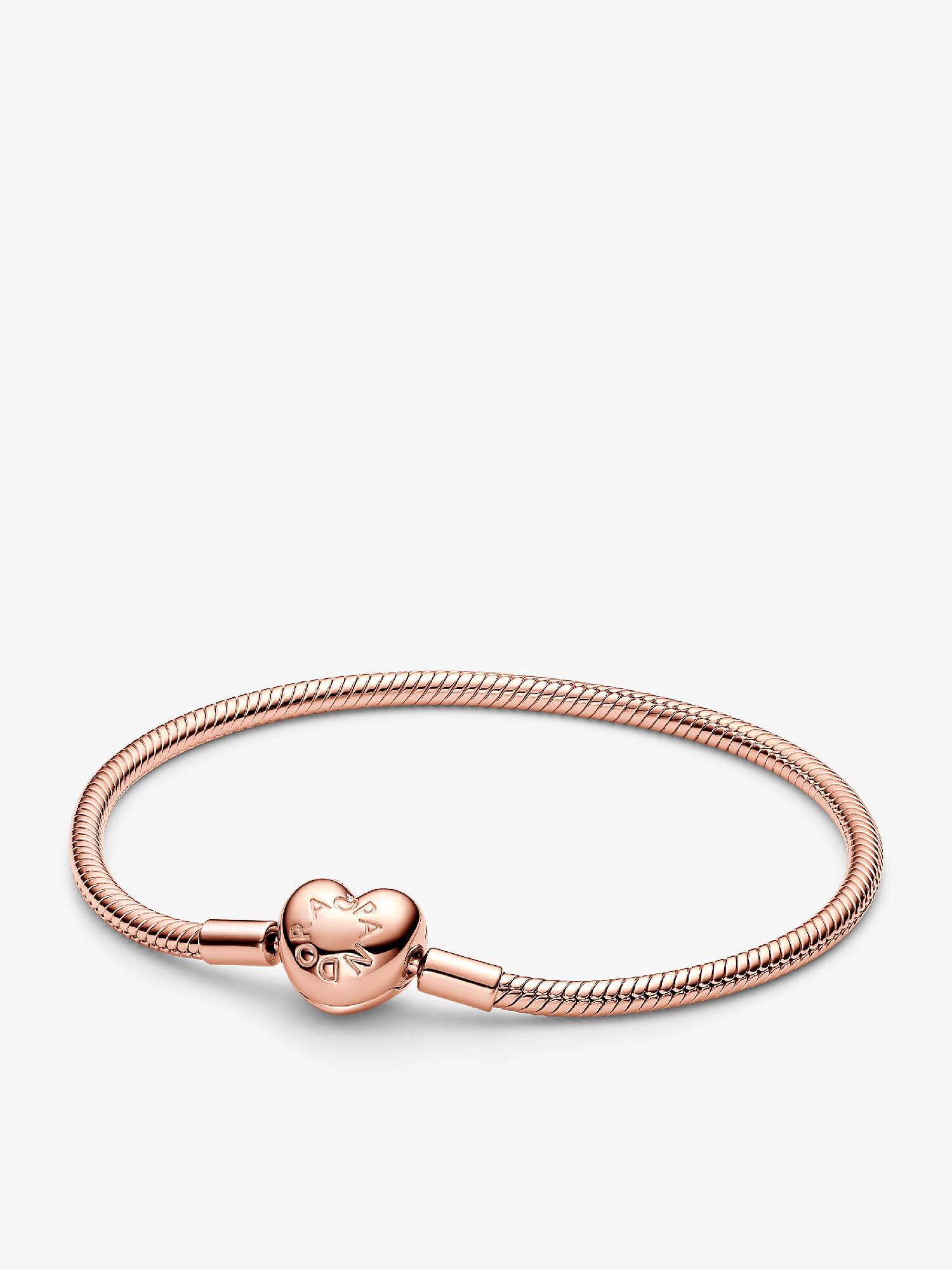 Pandora Moments Slangekædearmbånd med Hjertelås
