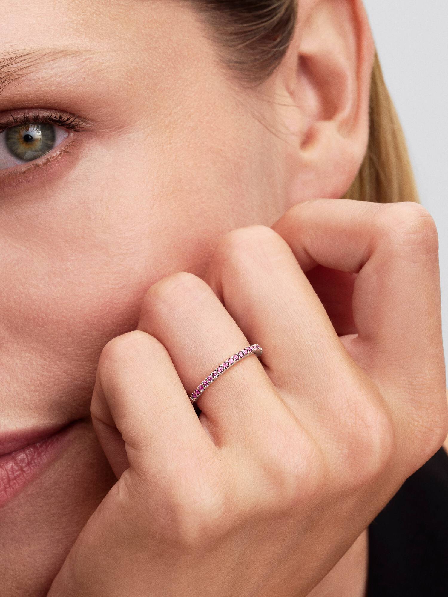 Funklende Pink Båndring