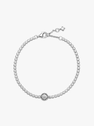 Funklende Halo Tennisarmbånd