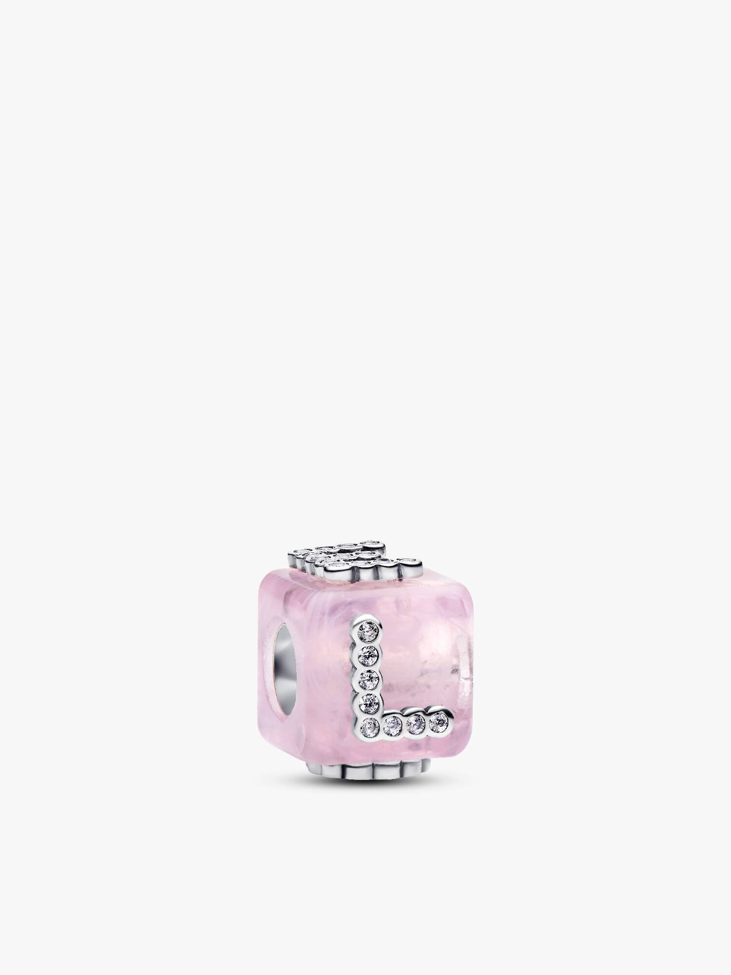Pink Muranoglas Kærlighedsterning Charm