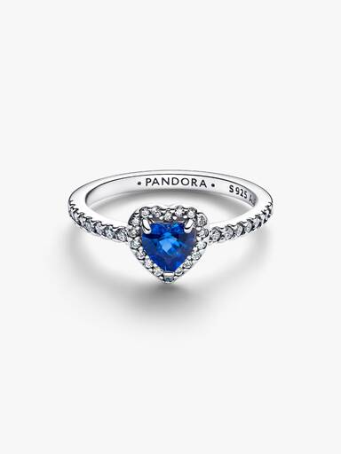 Fremhævet Prinsesseblå Hjerte Ring
