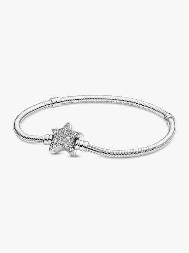 Pandora Moments Slangekædearmbånd med Asymmetrisk Stjernelås