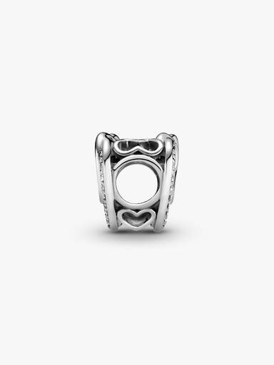 Funklende Sammensnoede Hjerter Charm