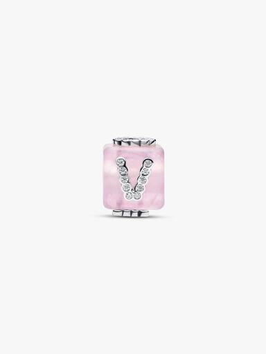 Pink Muranoglas Kærlighedsterning Charm