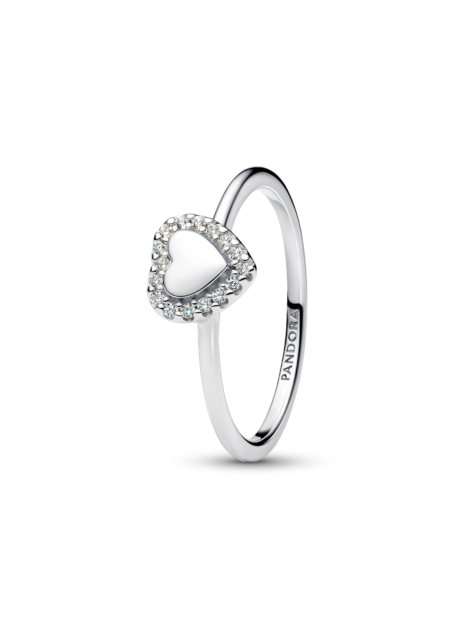 Indgraverbar Hjerte Halo Ring
