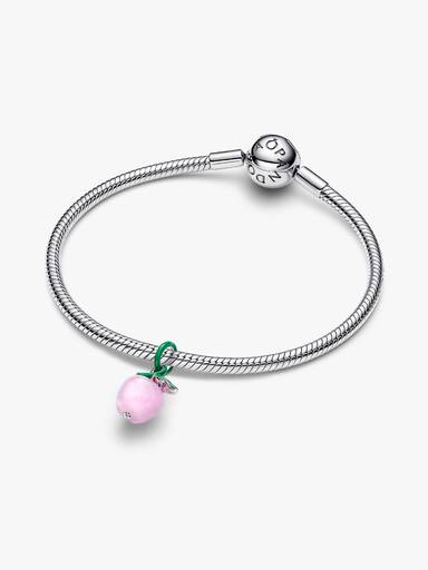 Pink Murano Æble Charm