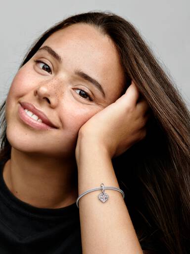Hjerte & Mum Charm med vedhæng