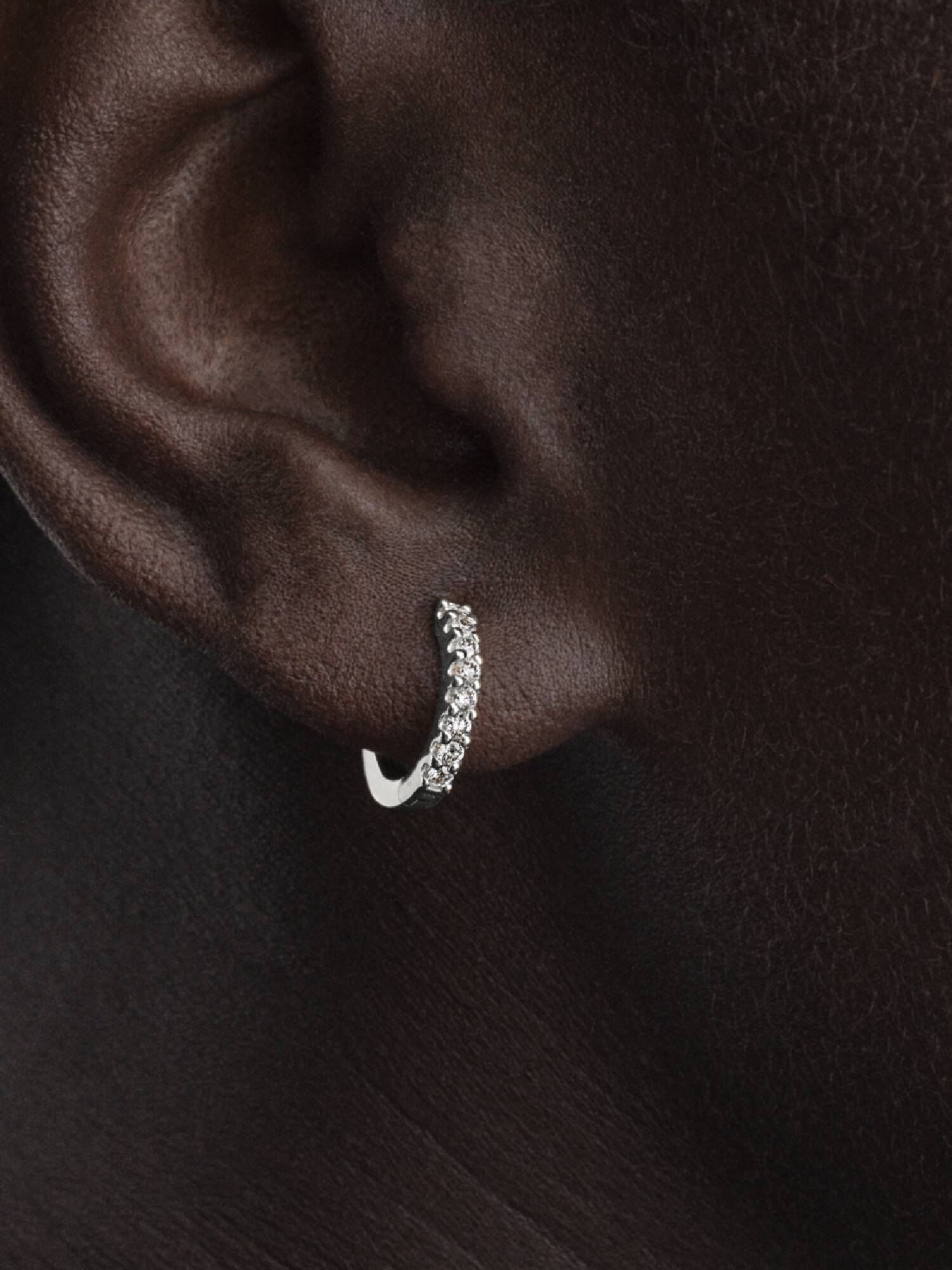 Pandora Era Pavé Enkelt Creol Med Laboratorieskabte Diamanter