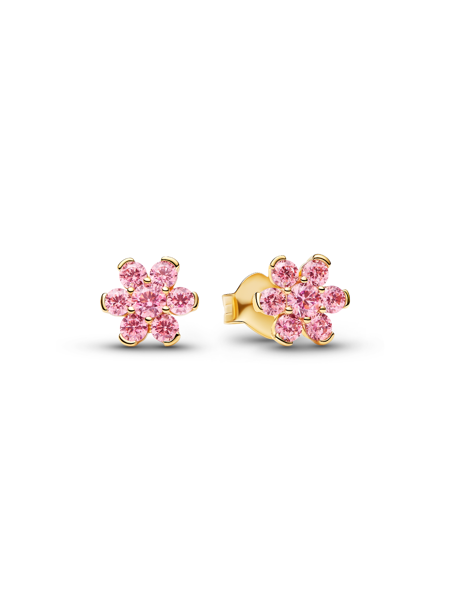 Funklende Pink Blomst Ørestikker