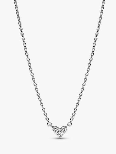 Tredobbelt Stenhjerte Collier-Halskæde