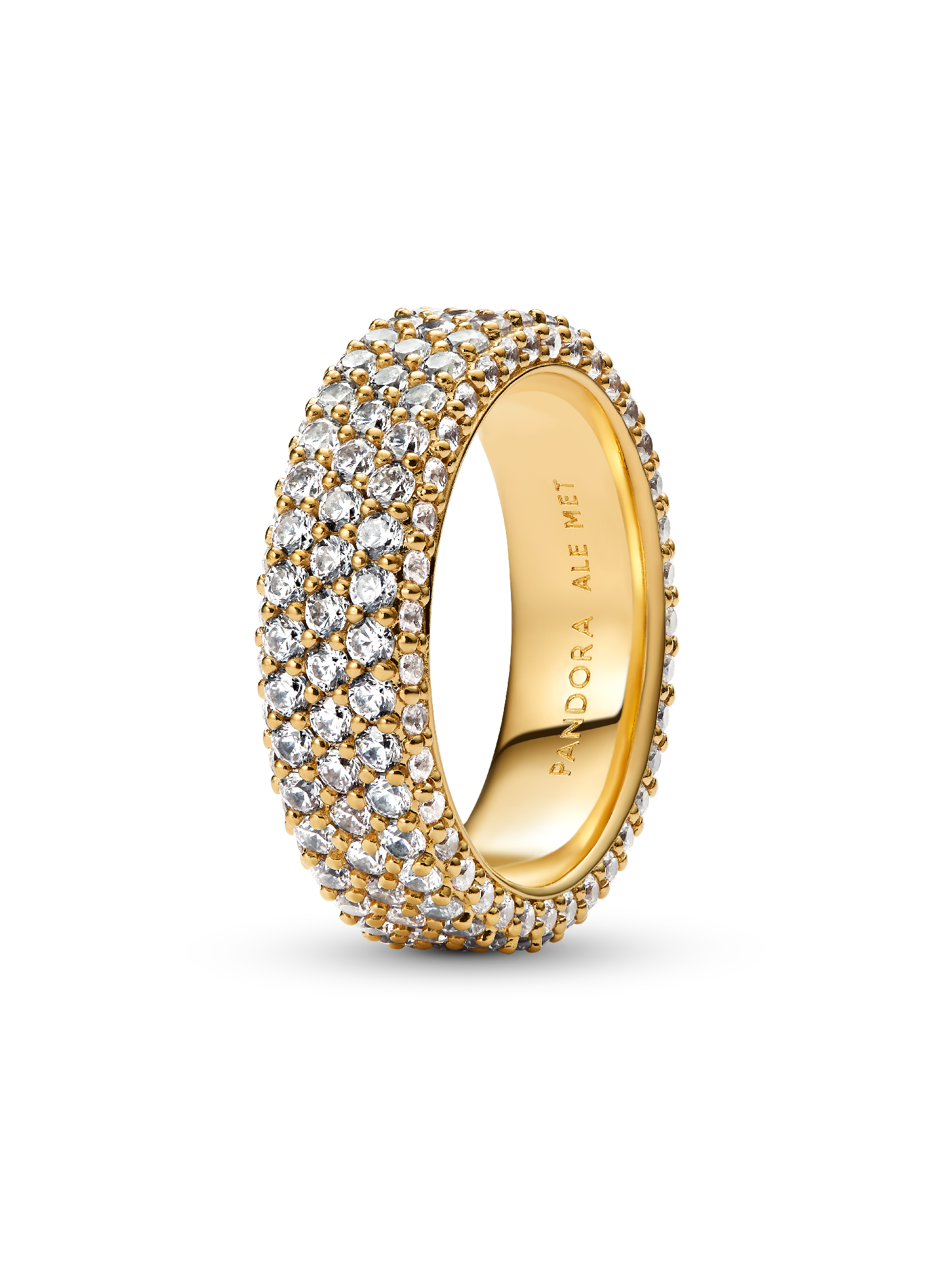 Pandora Timeless Ring med tredobbelt række pavé