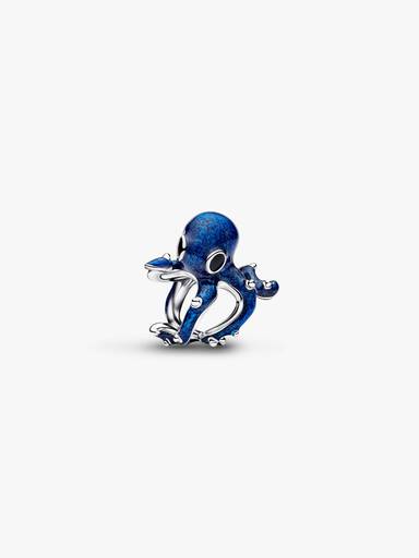 Blå Blæksprutte Charm