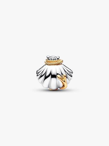 Disney Princess Ariel Muslingeskal Laboratorieskabt Diamant To-tonet Charm