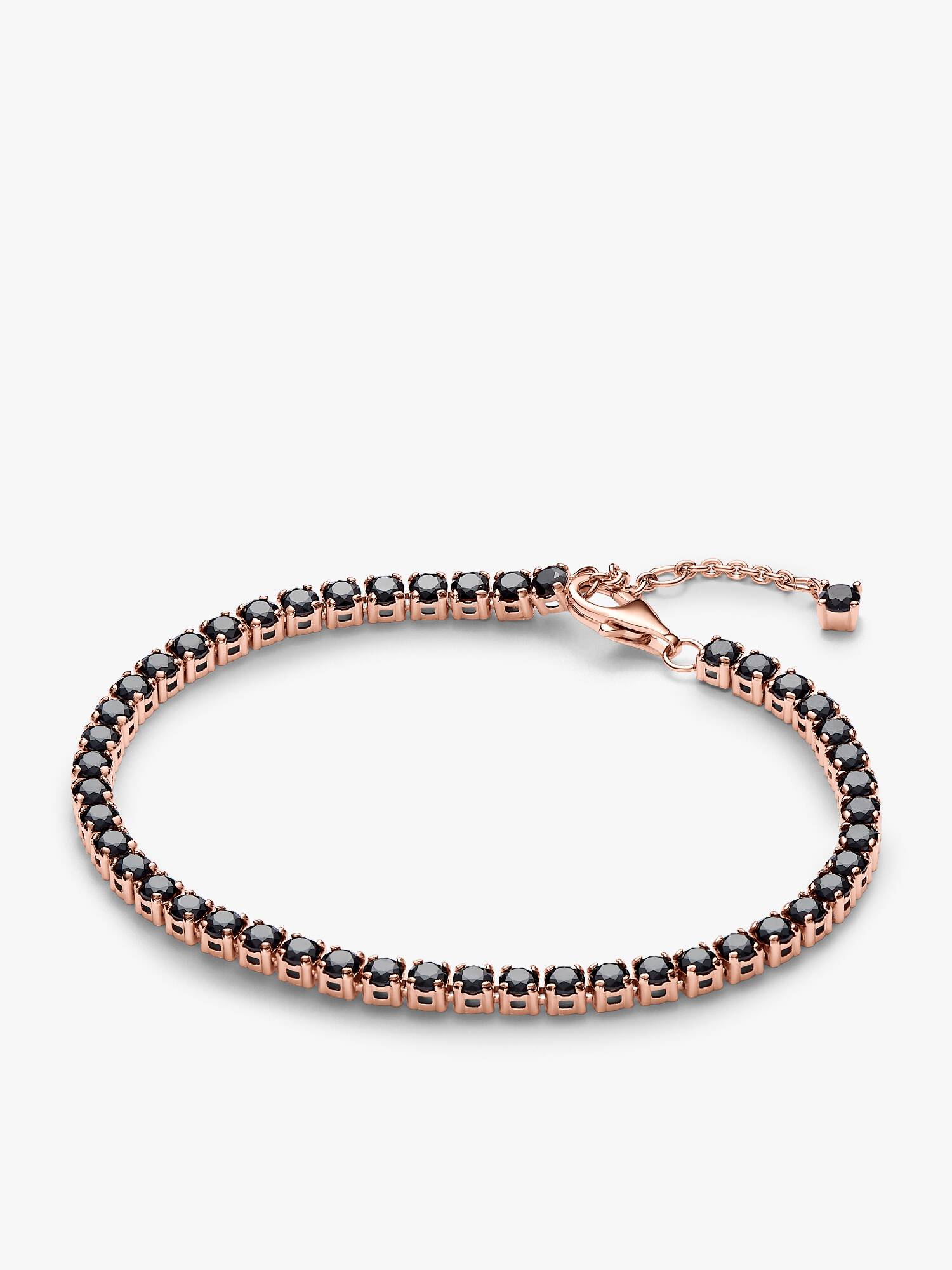 Sort Sparkling Tennisarmbånd
