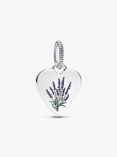 Graverbar lavendel-dangle charm