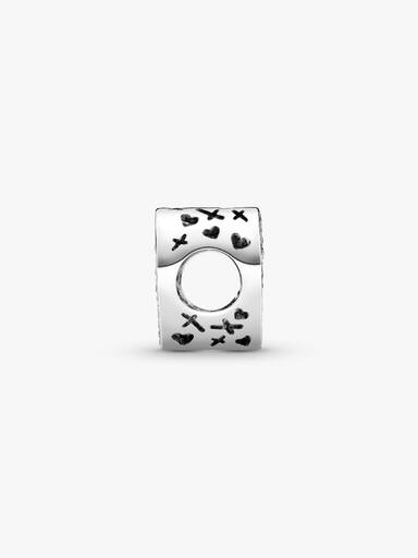 Funklende Frihåndshjerte Charm