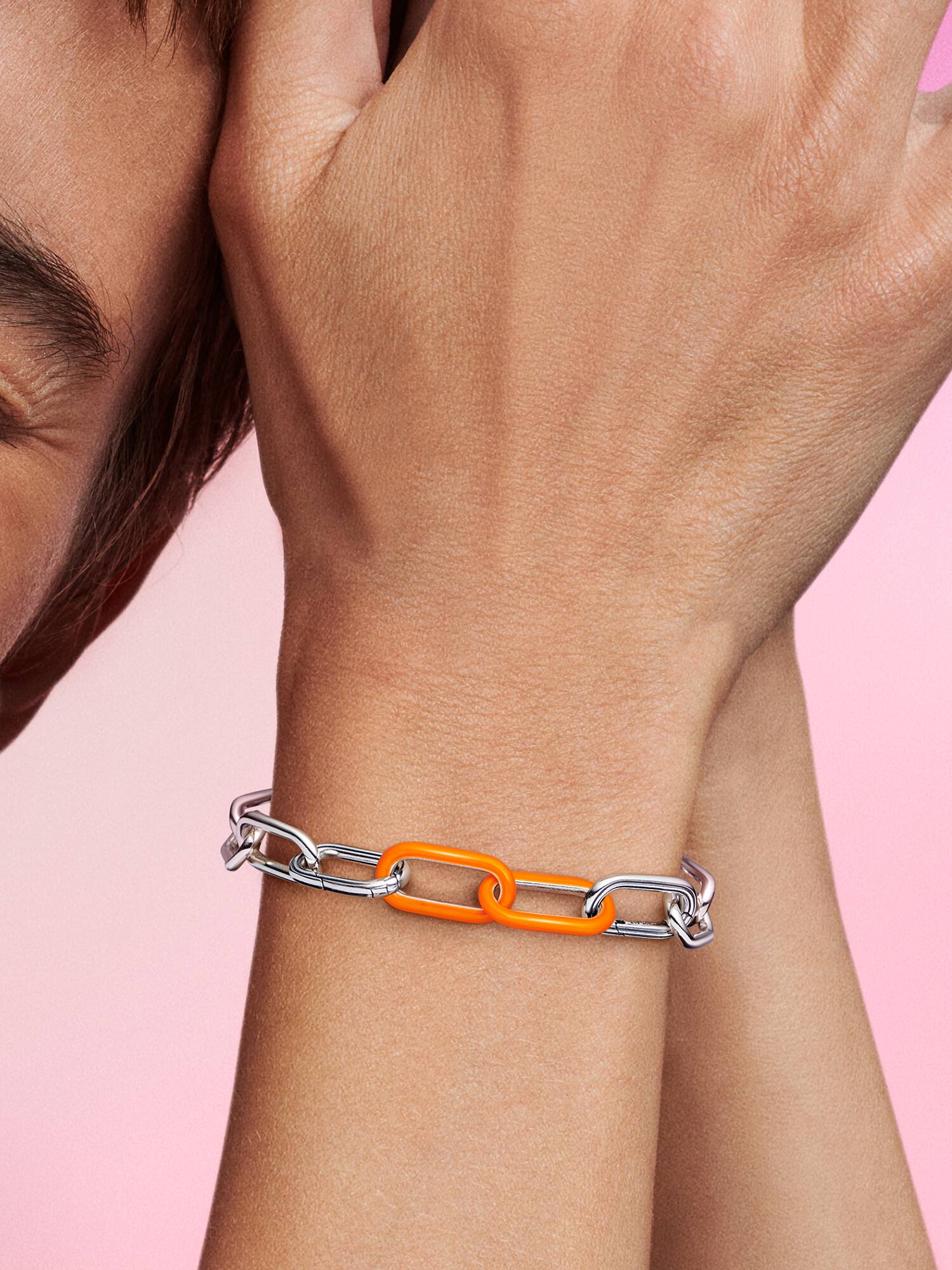 Pandora ME Styling Skinnende Orange Dobbeltled