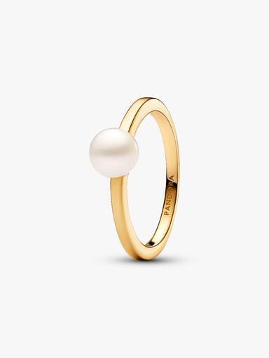 Ring med Behandlet Ferskvandskulturperle