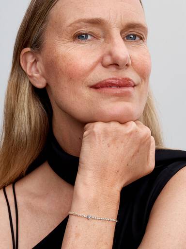 Funklende Hjerte Tennisarmbånd