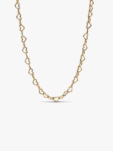 Forbundne hjerter collier halskæde