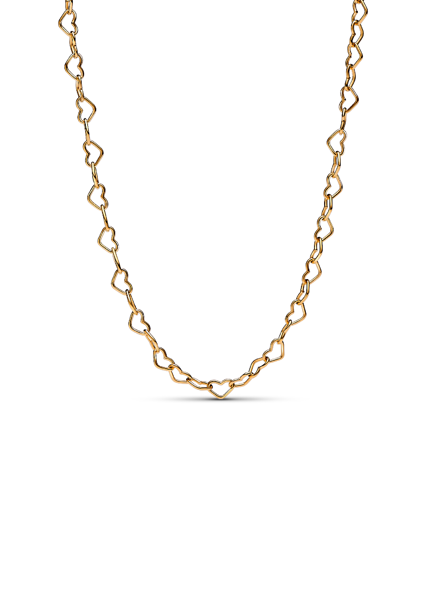 Forbundne hjerter collier halskæde