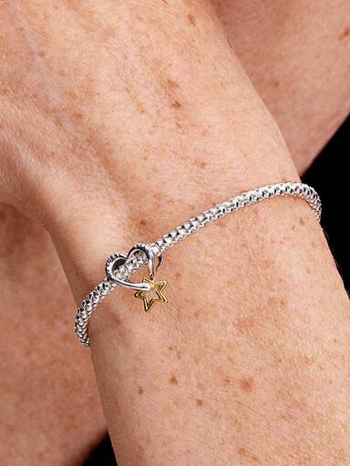 Lykkestjerne & Hjerte Charm