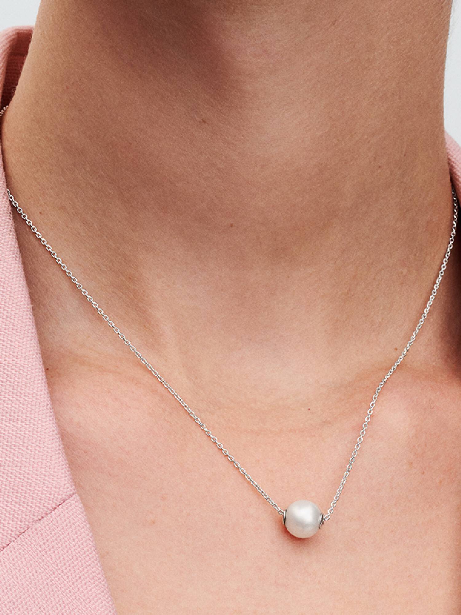 Behandlet Ferskvandskulturperle Collier-halskæde