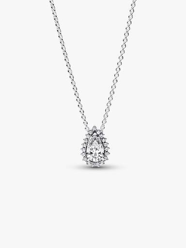 Funklende Pære Halo Collier-Halskæde