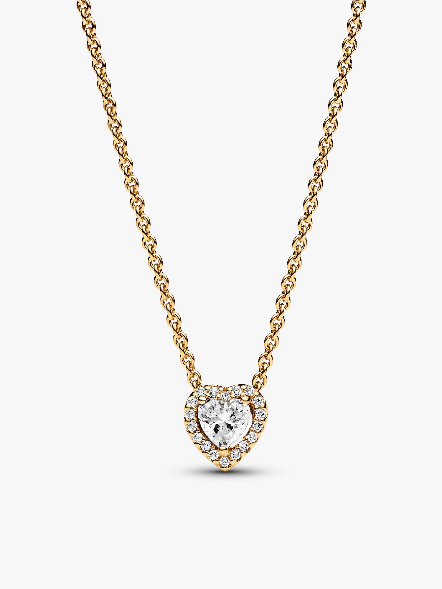 Funklende Hjerte Collier-Halskæde